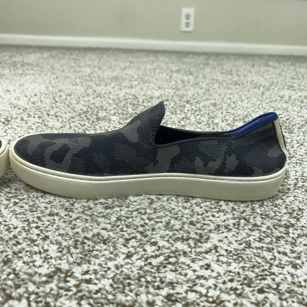 Rothys Shoes‎ Womens Size 10.5 Gray Camo City Slip On Sneaker Flats Knit Casual